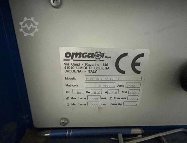 Chop saw Omga 2005 OPT