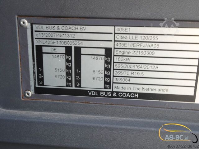 City bus VDL Citea LLE-120/255 - 44 Sitze EURO 6 - 8 ST VERFU