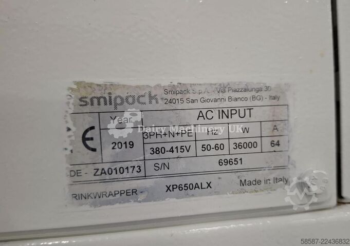 VERKÜRZUNGVERPACKUNGSMASCHINE SMIPACK XP 650 ALX SMI PACK SHRINK WRAPPER SMIPACK XP 650 ALX