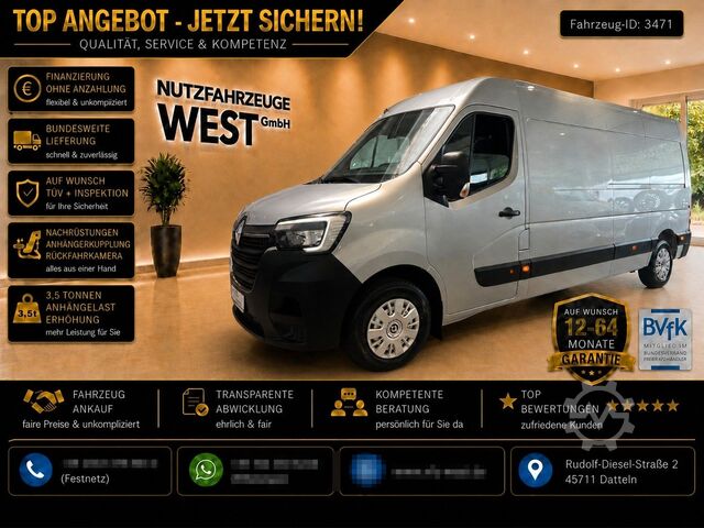 Kastenwagen hoch RENAULT Master L3-H2 Maxi Hoch+Lang*Garantie*1.Hand