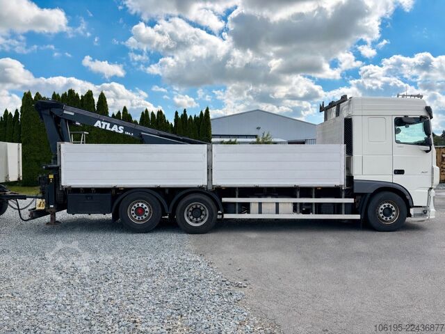 LKW mit Pritsche (offen) DAF XF 480 FAN Baustoff*Atlas 186.3 Kran Hochsitz 7m