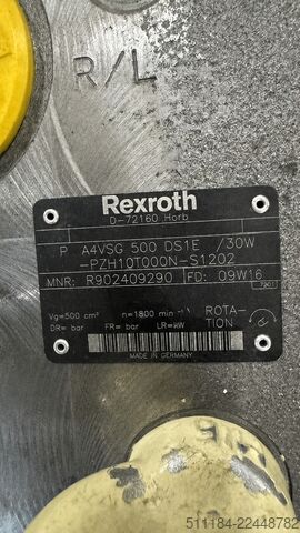 Conveyor Boschrexroth A4VSG500DS1E/30W-PZH10T00N-S1202