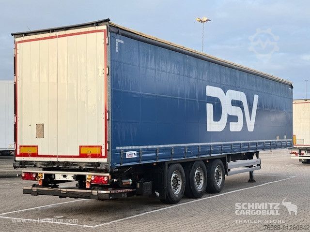 Open semitrailer with tarp Schmitz Cargobull Curtainsider Standard Ladebordwand