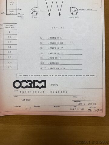 Schlag-Mais-Entkeimer Ocrim Degerminator FRM 714