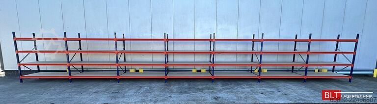 Wide span storage rack ca. 13,35 lfm. Weitspannregale H: 200 cm T: 80 cm , 400 kg Fachlast , 4 Ebenen
