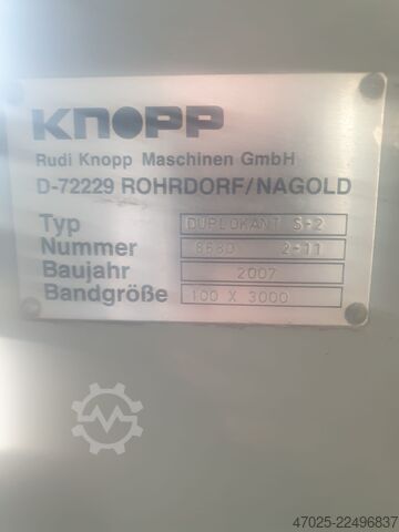 Glass grinding machine Knopp Duplokant-S2/BRT-120