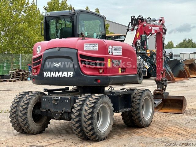 Mobile excavator YANMAR B75W 4x4 Radbagger erst 1.372 Std Roto Tilt