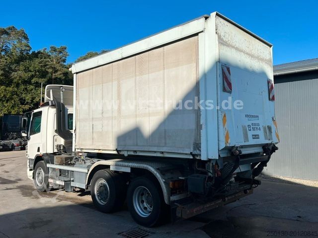 Flatbed truck with tarp DAF CF 250 VDL-Abrollkipper mit Planenaufbau und LBW