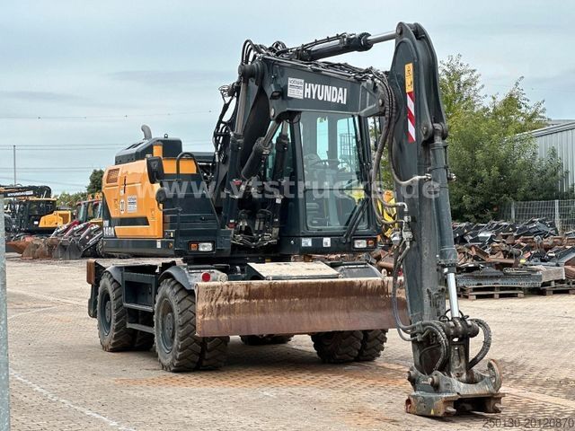 Mobile excavator HYUNDAI HW 140   4x4 Kamera Klima hydr. Abstützung