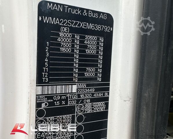 Dreiseitenkipper LKW MAN TGS 18.320 4x4HBL*Meiller-Kipper*274 TKM*Code XL