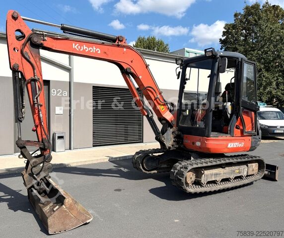 Minibagger KUBOTA KX 121-3, 3.980 kg, SW, Grabenräumer, 3 Löffel