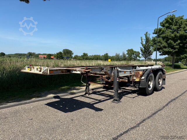 Containertransport Netam-Fruehauf OCCR 30-218 20 FT Chassis / FULL STEEL / BLATTF...