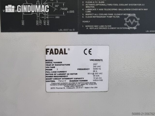 FADAL  4020 FX FADAL 4020 FX