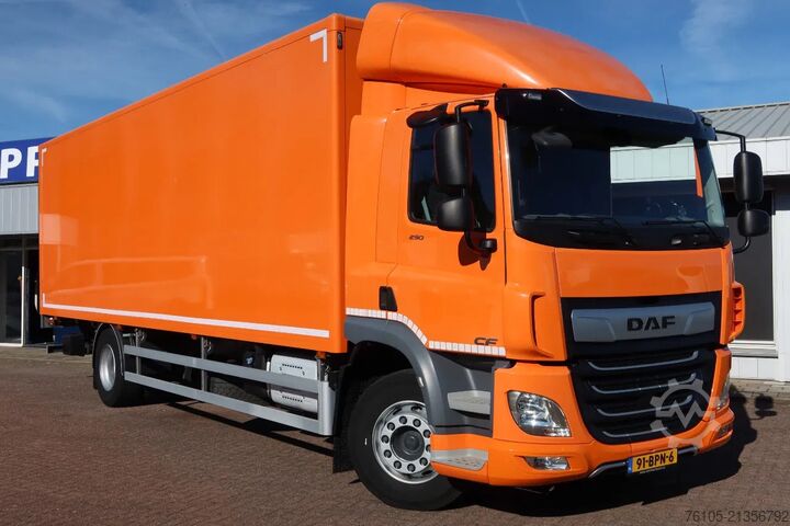 Box body DAF CF 290 45 LF 230 Bakwagen+Dhollandia 1500 kg