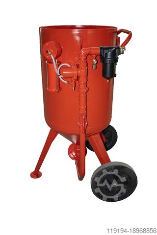 Profi-Druckstrahler für Industrie Mammut 200 liter Druck-Sandstrahlgerät mit Quick-STOP Sicherheitsabschaltung
