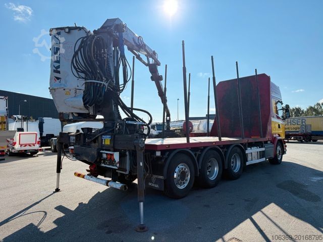 Truck mounted crane SCANIA R580 V8 8x4*4 Crane Kesla 21127 / Woodtransport