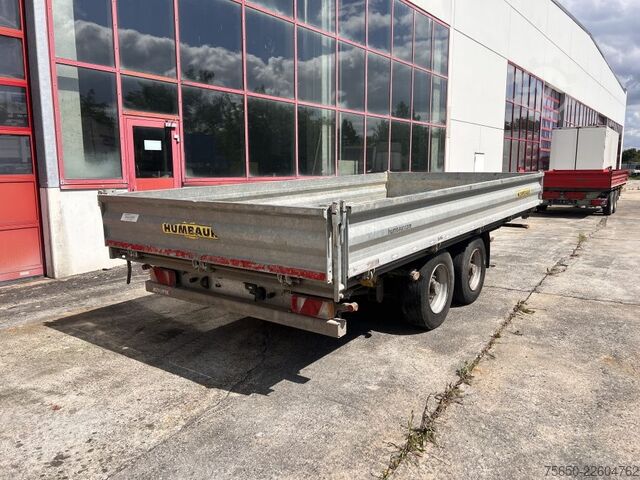 Three-way tipper trailer Humbaur htk105024  Tandemkipper- Tieflader