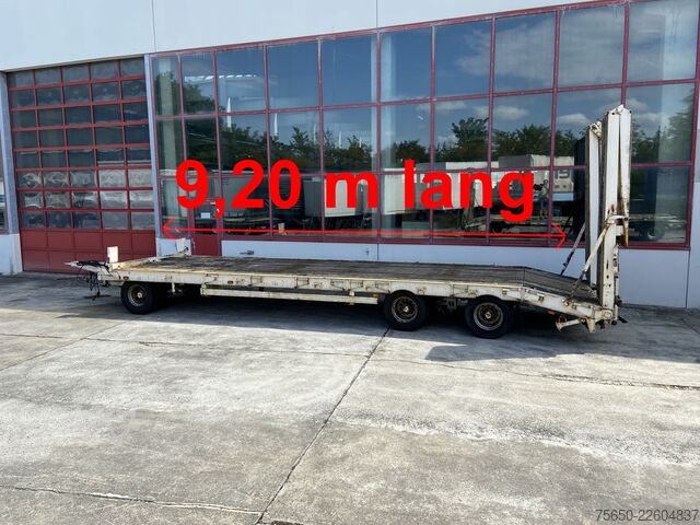 Low loader trailer Müller-Mitteltal PT 30  3 Achs Tieflader 9,20 m Ladefläche