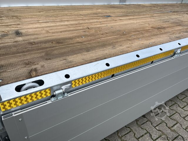 Anhänger mit offener Pritsche Möslein THT 11- G 6,2  Tandem Pritsche- Tieflader mit Rungentaschen