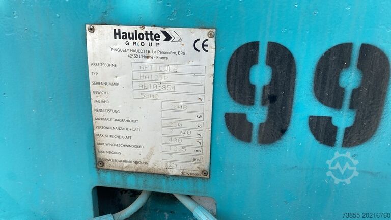 Articulated Boom Lift Haulotte HA12 IP (12m)
