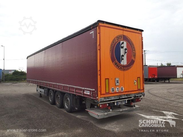 Auflieger mit Pritsche & Plane Schmitz Cargobull Semitrailer Curtainsider Standard Hayon
