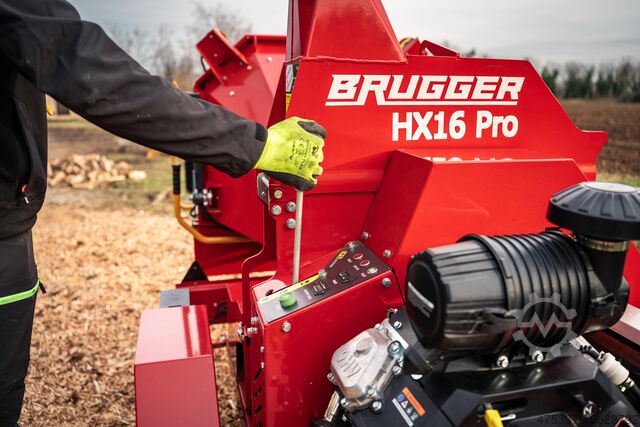 Benzin-Holzhäcksler, Straßenzulassung Brugger HX16 Pro