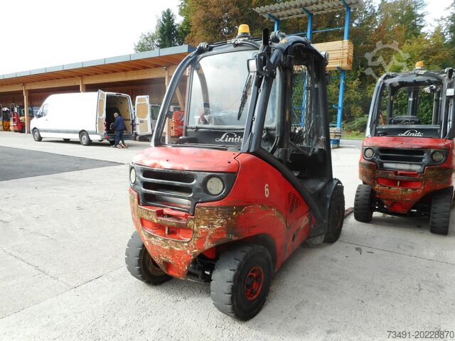 4-wheel forklift Linde H30D-01 Triplex + SS + ZV + Halbk.