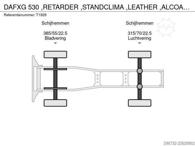 Standard-SZM DAF XG 530 ,RETARDER ,STANDCLIMA ,LEATHER ,ALCOA'S ...