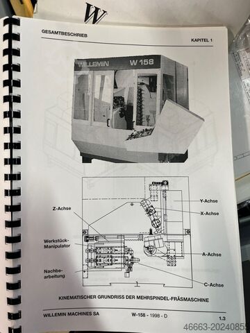 5-axis CNC machining center Willemin W158