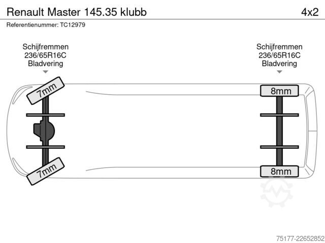 Lifting platform Renault Master 145.35 klubb