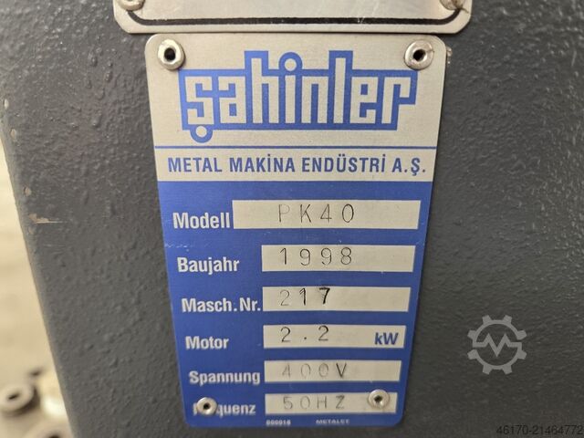 Profile bending machine Sahinler PK 40