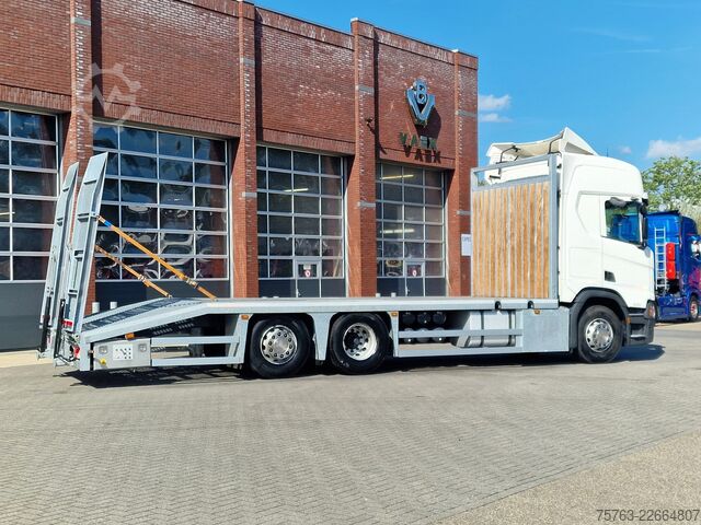 Autotransporter Scania R450 Highline 6x2*4 - New Flatbed - Ramps - Ful...