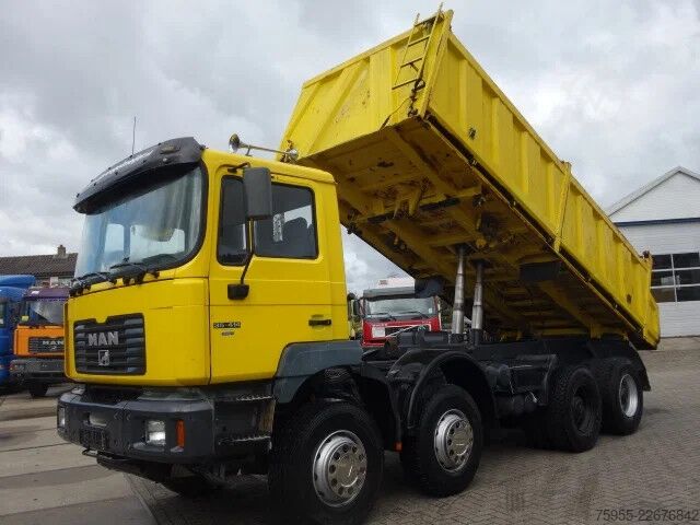 Tipper MAN 35.414 8X4 MEILLERKIPPER,MANUAL FEULPOMP,INTARDER