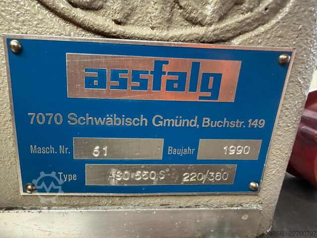 Kantenfräse Anfasgerät  Entgratmaschine Assfalg ASO 650 S