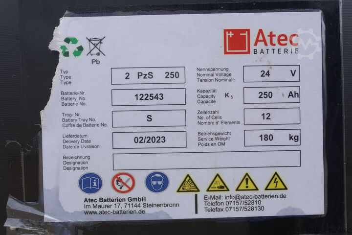 Gabelstapler Atec Staplerbatterie 24V 2PzS250 C-5 87%