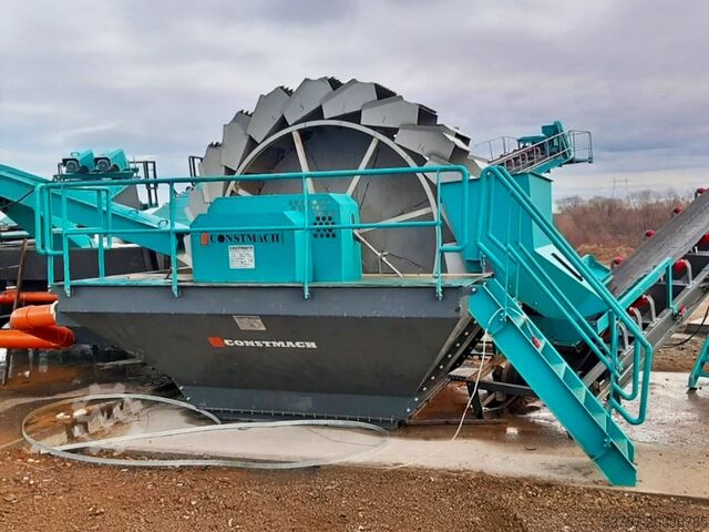 Sandwaschanlage / Kieswaschanlage Constmach Sand Washing Machine Bucket wheel sand washing machine