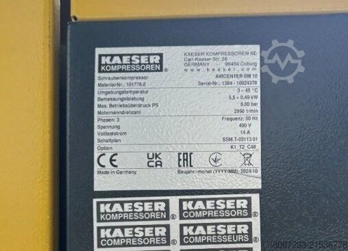 Schraubenkompressor Kaeser SM 10 T