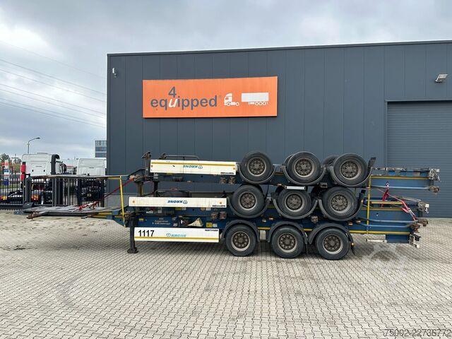 Containertransport Krone stack of 3x 2013/2014 KRONE 40FT/45FT chassis /...