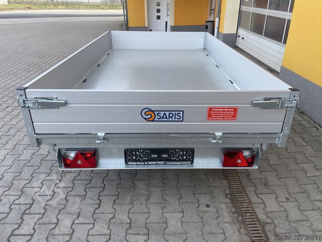 Dreiseitenkipper Anhänger Saris 306cm x 170cm 2,7T 3-Seitenkipper Tandem