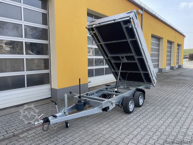 Dreiseitenkipper Anhänger Saris 306cm x 170cm 2,7T 3-Seitenkipper Tandem