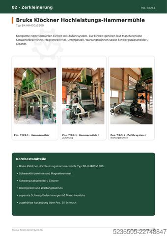 Pellet press Salmatec, Bruks, Rematec 