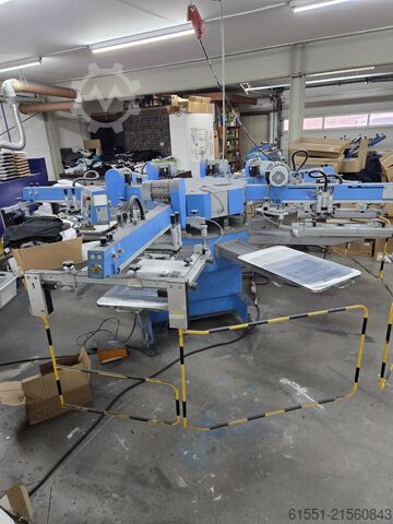 Siebdruckkarussell für Textildruck 6 Fa Walz Easy