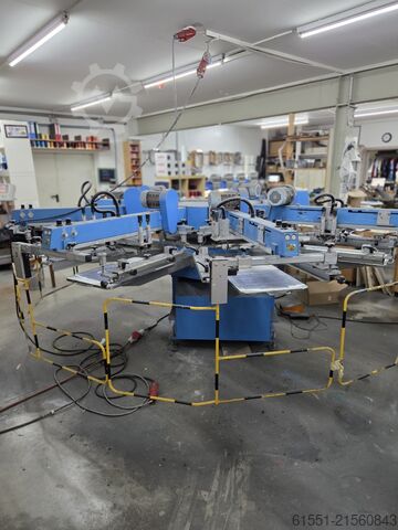 Siebdruckkarussell für Textildruck 6 Fa Walz Easy