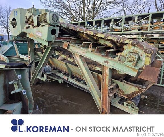 Stahlplattenband mit Trichter Svedala Svedala Steel Apron Conveyor with Hopper