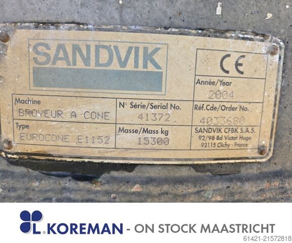 Sandvik Kegelbrecher Sandvik Cone Crusher