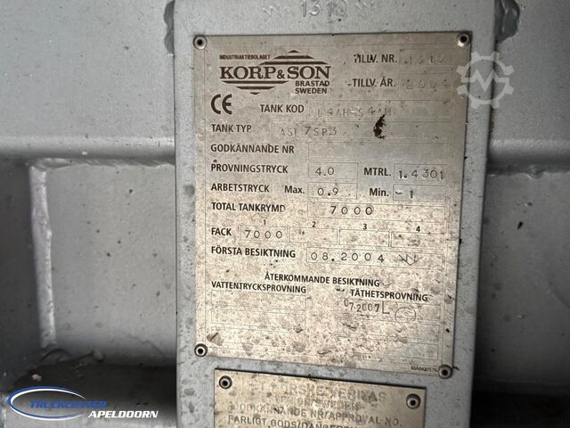 Saugfahrzeug Scania P114 - 380 Korp&Son, RVS tank