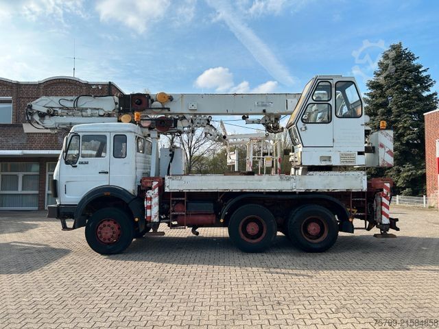 Autokran MERCEDES-BENZ 2632 HMK Dachdeckerkran 6x6
