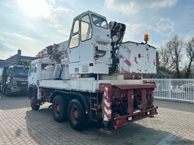 Autokran MERCEDES-BENZ 2632 HMK Dachdeckerkran 6x6