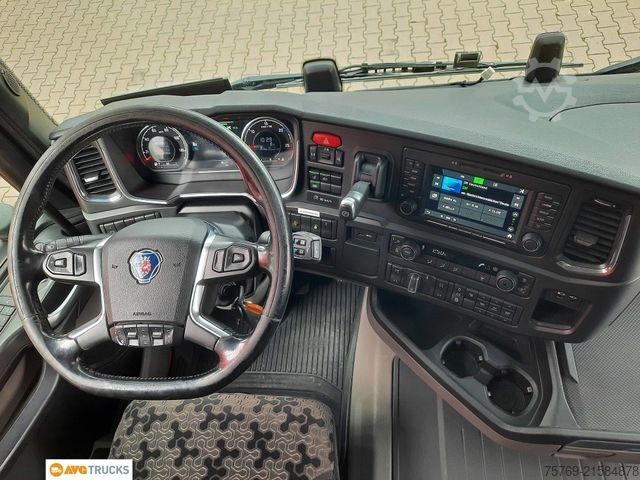 Box truck SCANIA R 410 Durchlade-Kofferzug 2xLBW Lenkachse Retard