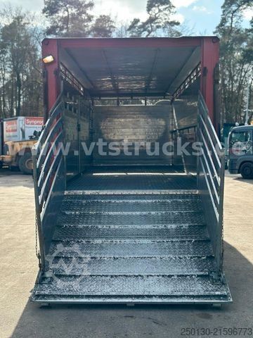 Viehtransporter LKW MERCEDES-BENZ Actros 1841 MP3 1.Stock Köstner Viehaufbau